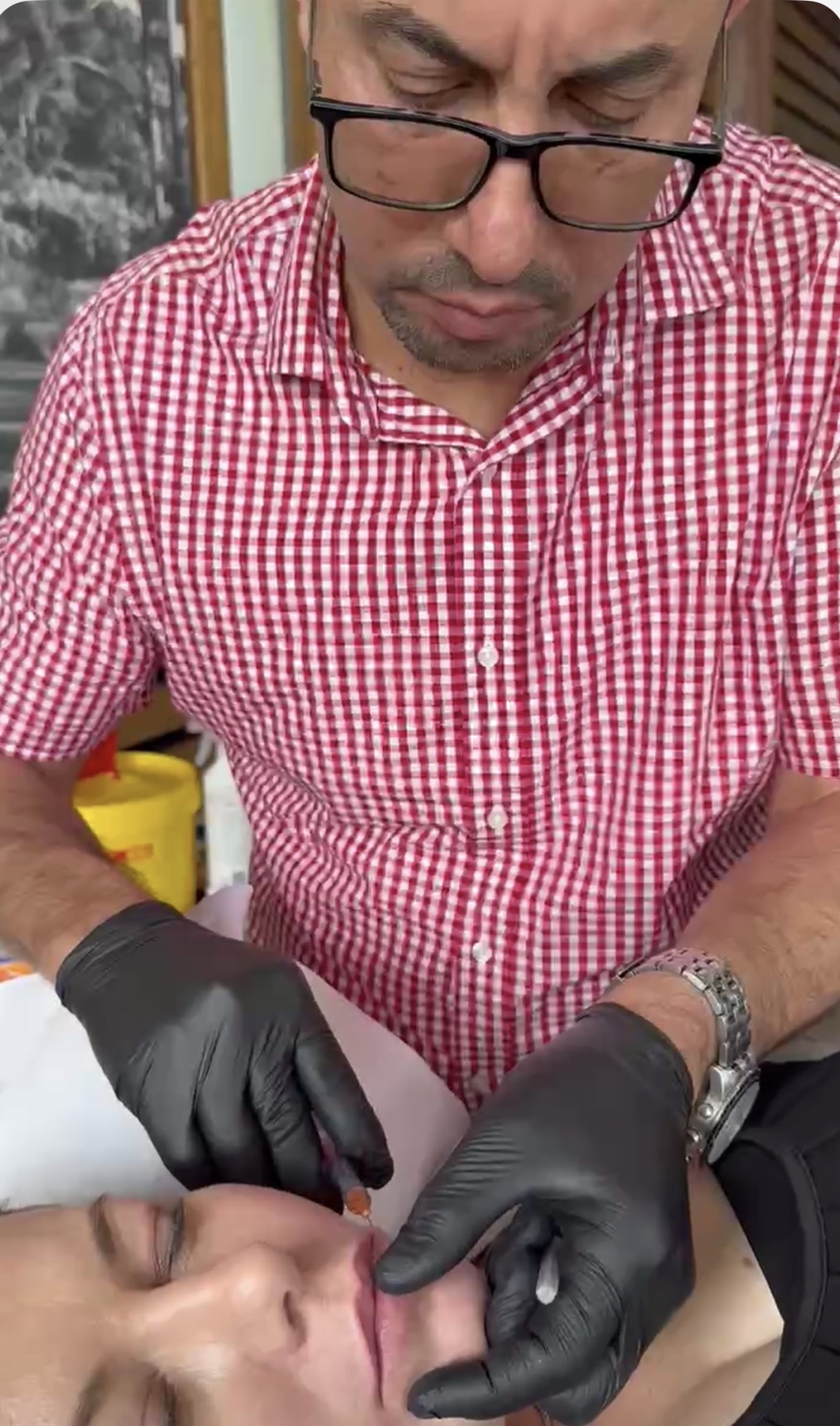 Dr Mziou at his medical practice